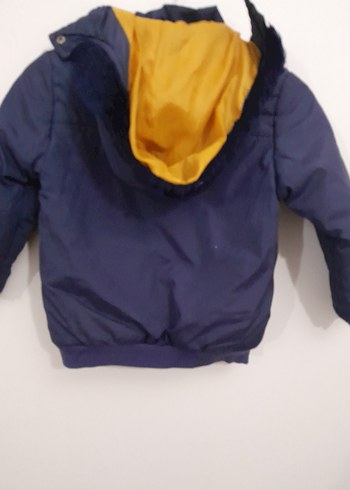 Erkek Çocuk Lacivert Düğmeli Mont 4 yaş 104 cm - Görsel 2