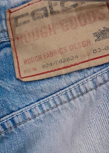 Gri Mavi Düğmeli Rahat Kesim Erkek Kot Pantolon32 340 - Görsel 3