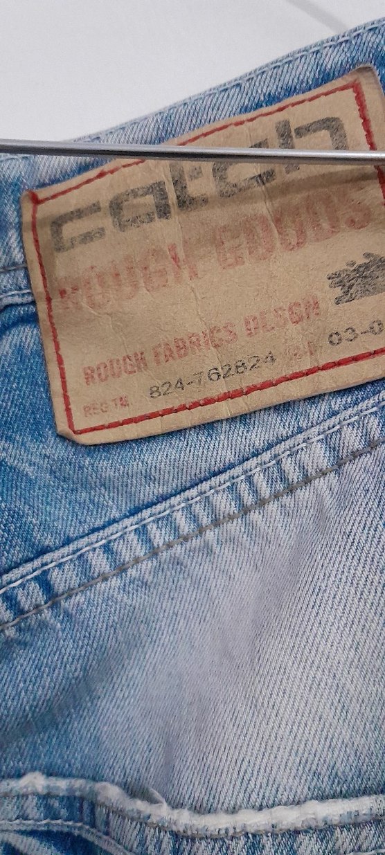 Gri Mavi Düğmeli Rahat Kesim Erkek Kot Pantolon32 340 - Görsel 3