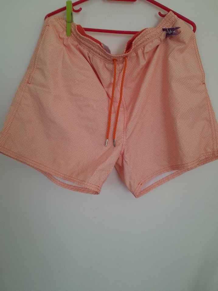 Düğmeli Pembe Erkek Mini Şort - Görsel 2