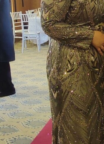 Kasnak işi işlemeli abiye geçen ay alındı Ahmet Aydın  - Görsel 2