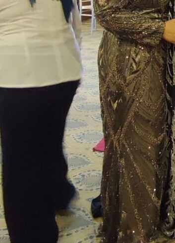 Kasnak işi işlemeli abiye geçen ay alındı Ahmet Aydın  - Görsel 5