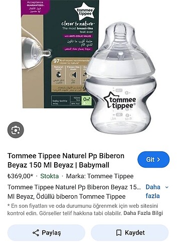 Diğer 2adet farklı bıberon tommetıppee.tanesı 250