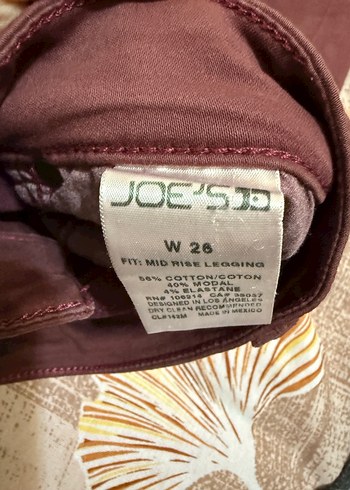 JOE'S JEAN Bordo Kadın Günlük Kumaş Pantolon - Görsel 2