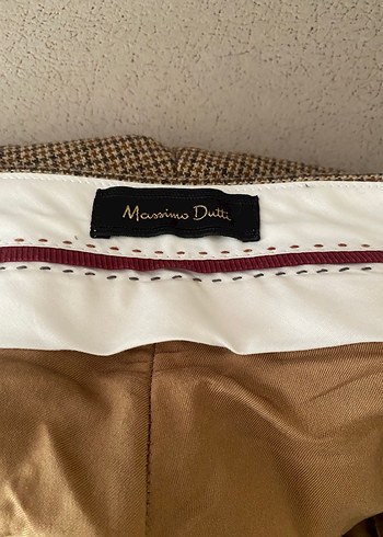 Massimo Dutti Kahverengi Kadin Kumas Pantolon