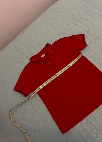 7 Yaş Beden bordo Renk Lc Waikiki 7-8 yaş polo yaka tişört kısa kol