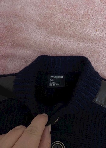 LC Waikiki Lc Waikiki 3-4 yaş erkek çocuk hırka deri detaylı ceket