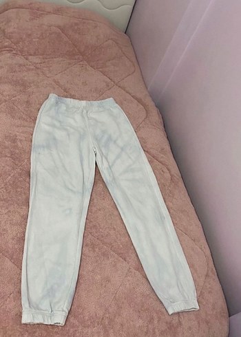 Diğer 38 beden batik desen jogger eşofman alt yüksek bel eskitme rengi