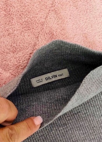 Dilvin Dilvin 38 beden dik yaka balon kol kazak hafif oversize