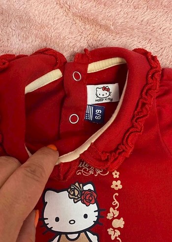 Hello Kitty Hello Kitty 6-9 ay bebe yaka body kız bebek