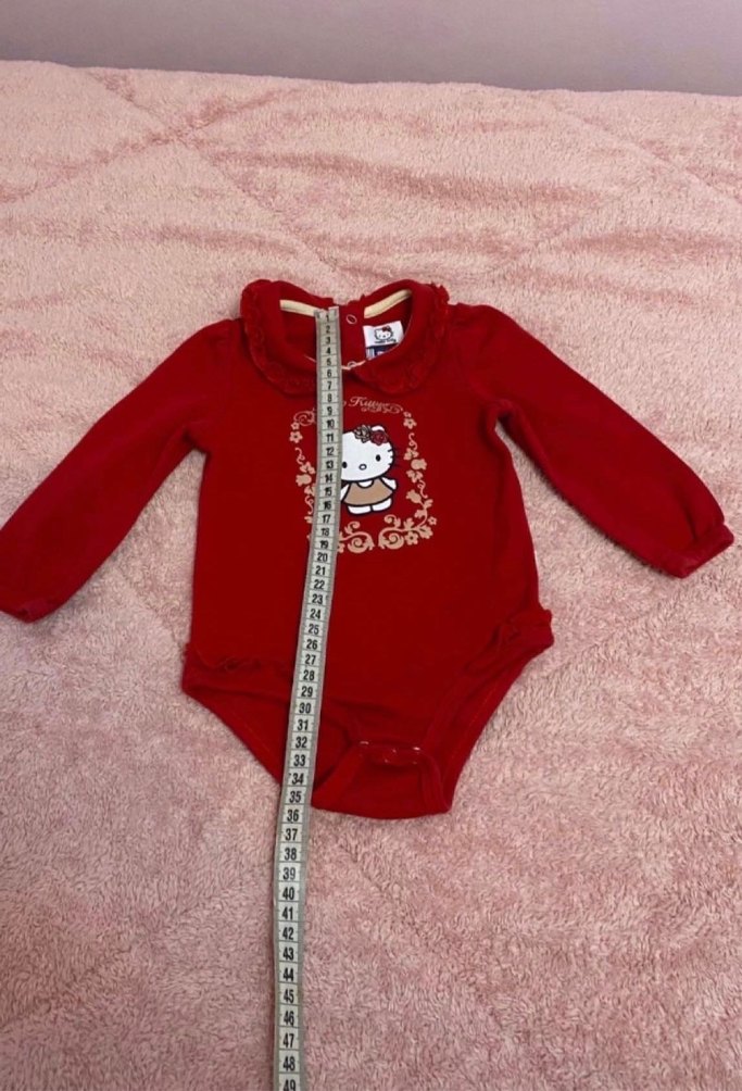 Hello Kitty 6-9 ay bebe yaka body kız bebek - Görsel 3