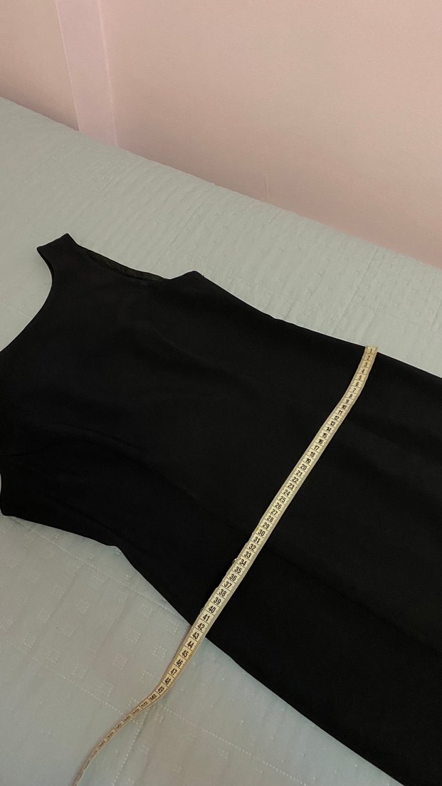 Sisley 36 beden askılı elbise - Görsel 3