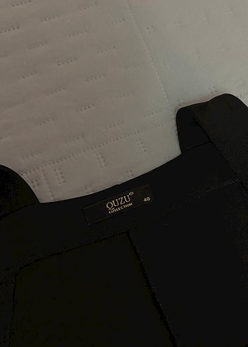 Quzu 40 beden askılı kısa cepli salopet  elbise - Görsel 5