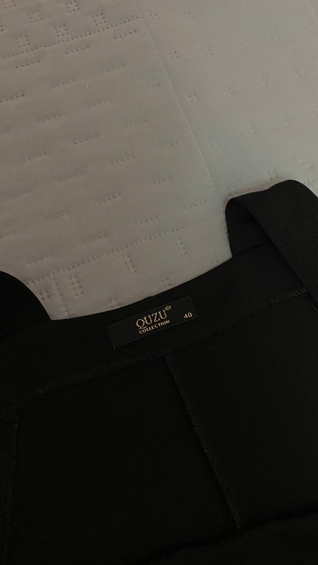 Quzu 40 beden askılı kısa cepli salopet  elbise - Görsel 5