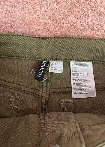H&M marka 42 beden V kot şort - Görsel 6