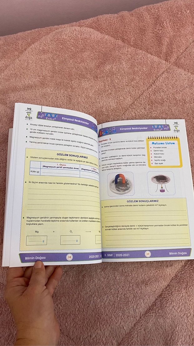 Bilimin Doğası 8 sınıf Doğa Koleji kitabı - Görsel 4