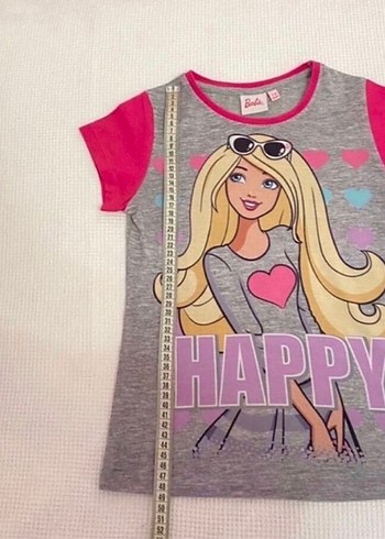 Barbie marka 7-8 yaş tişört - Görsel 4