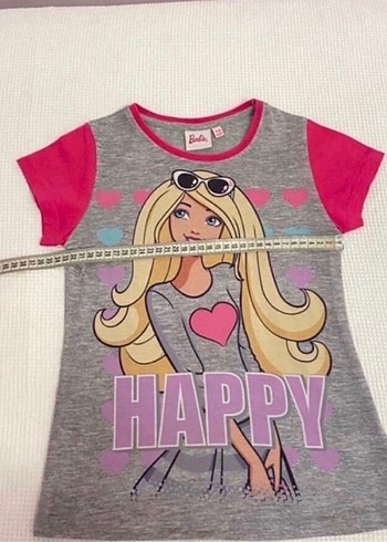 Barbie marka 7-8 yaş tişört - Görsel 5