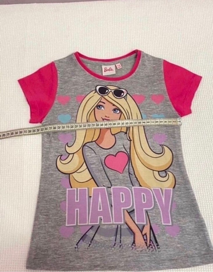 Barbie marka 7-8 yaş tişört - Görsel 5