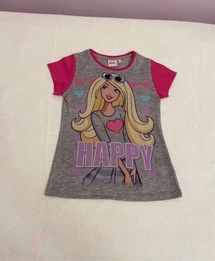 Barbie marka 7-8 yaş tişört - Görsel 2