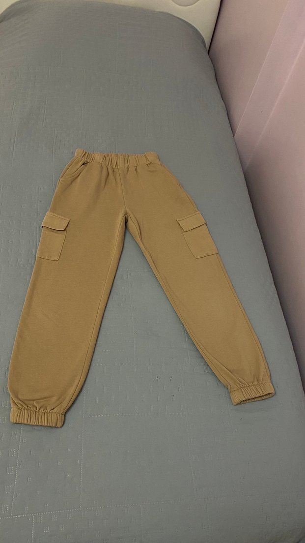 Lc Waikiki 9-10 yaş jogger eşofman alt kışlık bej renk - Görsel 3