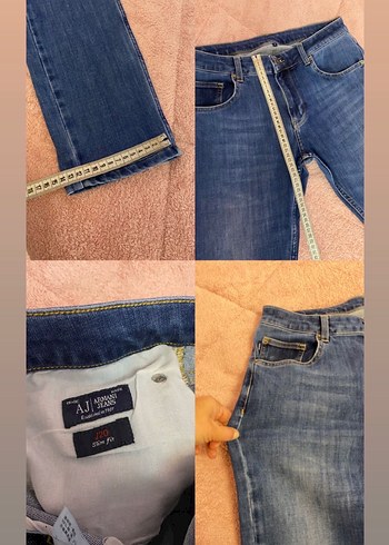 Armani Jean slim fit kot pantolon 33 beden - Görsel 8