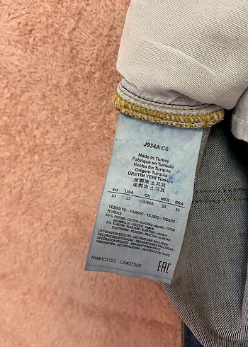 Armani Jean slim fit kot pantolon 33 beden - Görsel 7