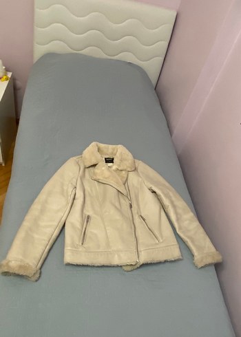 Defacto 36 beden deri içi kurk mont ceket - Görsel 3