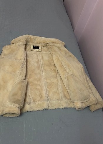 Defacto 36 beden deri içi kurk mont ceket - Görsel 2