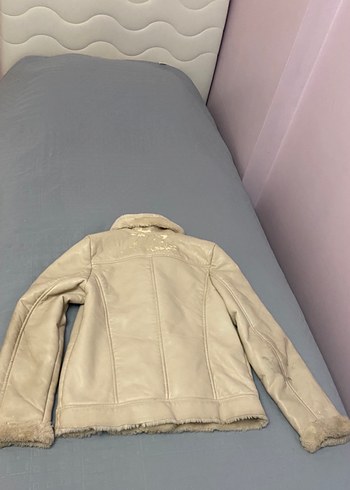 Defacto 36 beden deri içi kurk mont ceket - Görsel 6