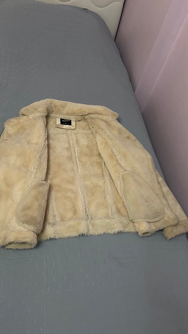 Defacto 36 beden deri içi kurk mont ceket - Görsel 2