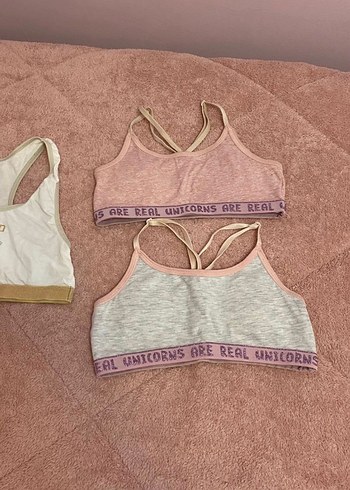 Kız çocuk alıştırma sütyen yarım atlet 9-10 yaş - Görsel 2