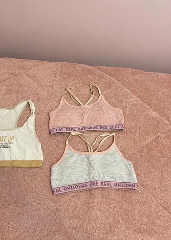 Kız çocuk alıştırma sütyen yarım atlet 9-10 yaş - Görsel 6