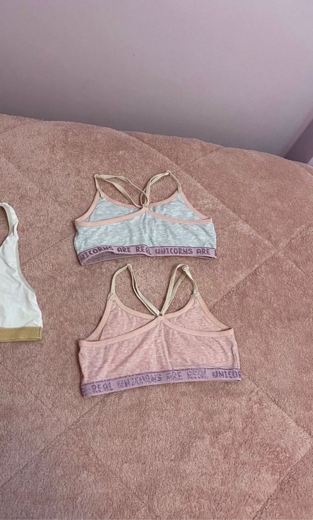 Kız çocuk alıştırma sütyen yarım atlet 9-10 yaş - Görsel 5