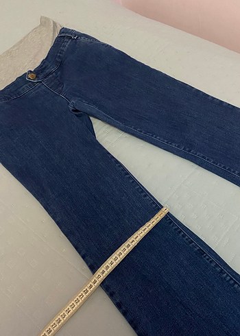 Gebe marka 34 beden likralı hamile kot pantolon ispanyol - Görsel 4