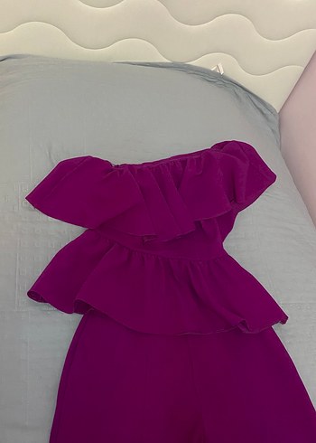 Adil Işık Bluz Pantolon İkili Takım bluz asimetrik ve volanlı - Görsel 2