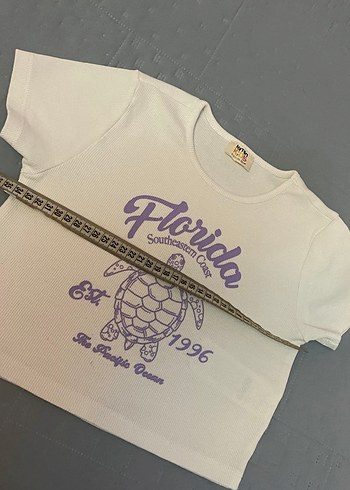 Koton 11-12 yaş crop tişört - Görsel 3