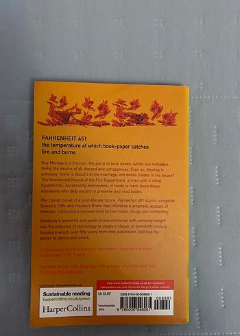 Ray Bradbury - Fahrenheit 451 İngilizce kitap - Görsel 5