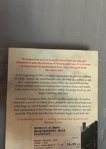 1945 Germany FROM WAR TO PEACE - Richard Bessel ingilizce kitap - Görsel 6