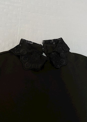 Mango 38 beden güpürlü bebe yaka elbise likrası var - Görsel 11