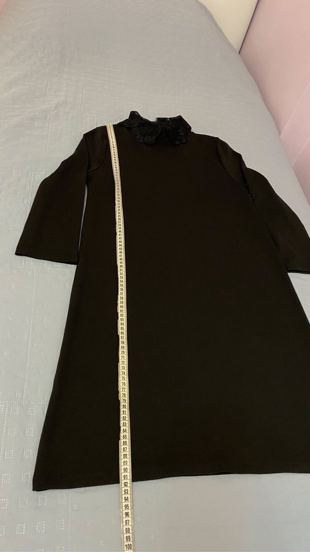 Mango 38 beden güpürlü bebe yaka elbise likrası var - Görsel 2