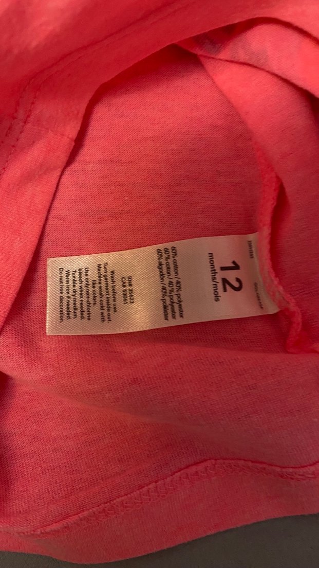 Carter's 9-12 ay gözlük desen kız bebek tişört - Görsel 5