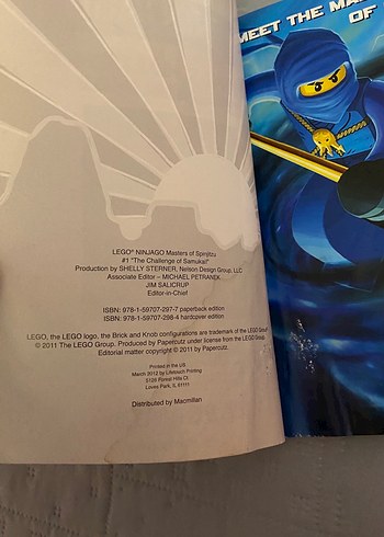 Ninjago "THE CHALLENGE OF SAMUKAI" ingilizce kitap - Görsel 3