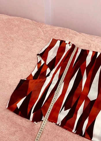 Morgan 40 beden saten V yaka elbise - Görsel 4