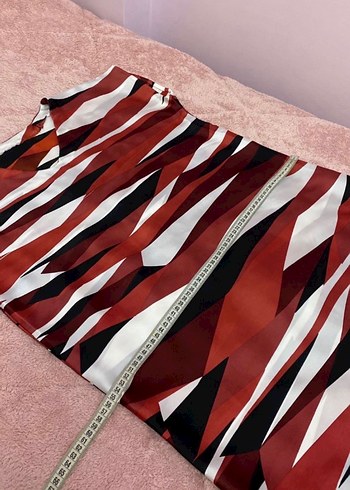 Morgan 40 beden saten V yaka elbise - Görsel 6