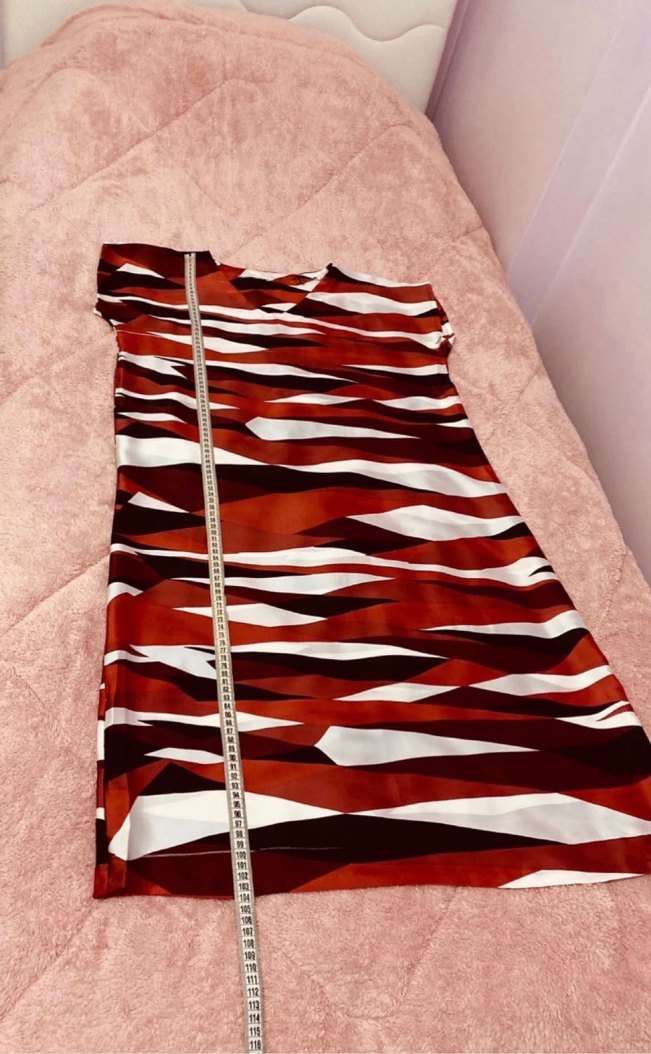 Morgan 40 beden saten V yaka elbise - Görsel 3