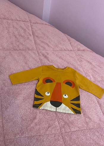 Aslan desen erkek bebek tişört 3-6 ay - Görsel 2