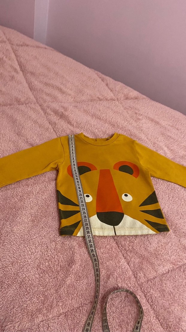 Aslan desen erkek bebek tişört 3-6 ay - Görsel 3