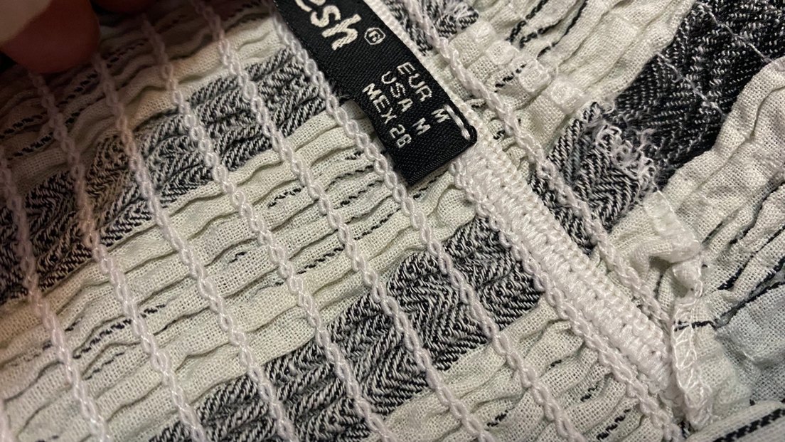 Askılı Çizgili Bluz Crop 38 Beden - Görsel 5