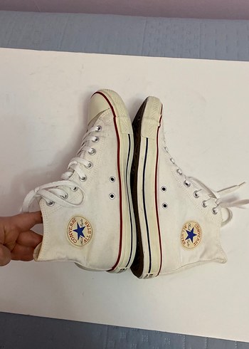 Converse Krem renk Erkek 44 numara bağcıklı sneaker. - Görsel 5